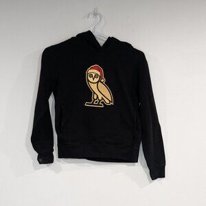 October's Very Own Santa Icon Hoodie Black Gold Red Size 7/8